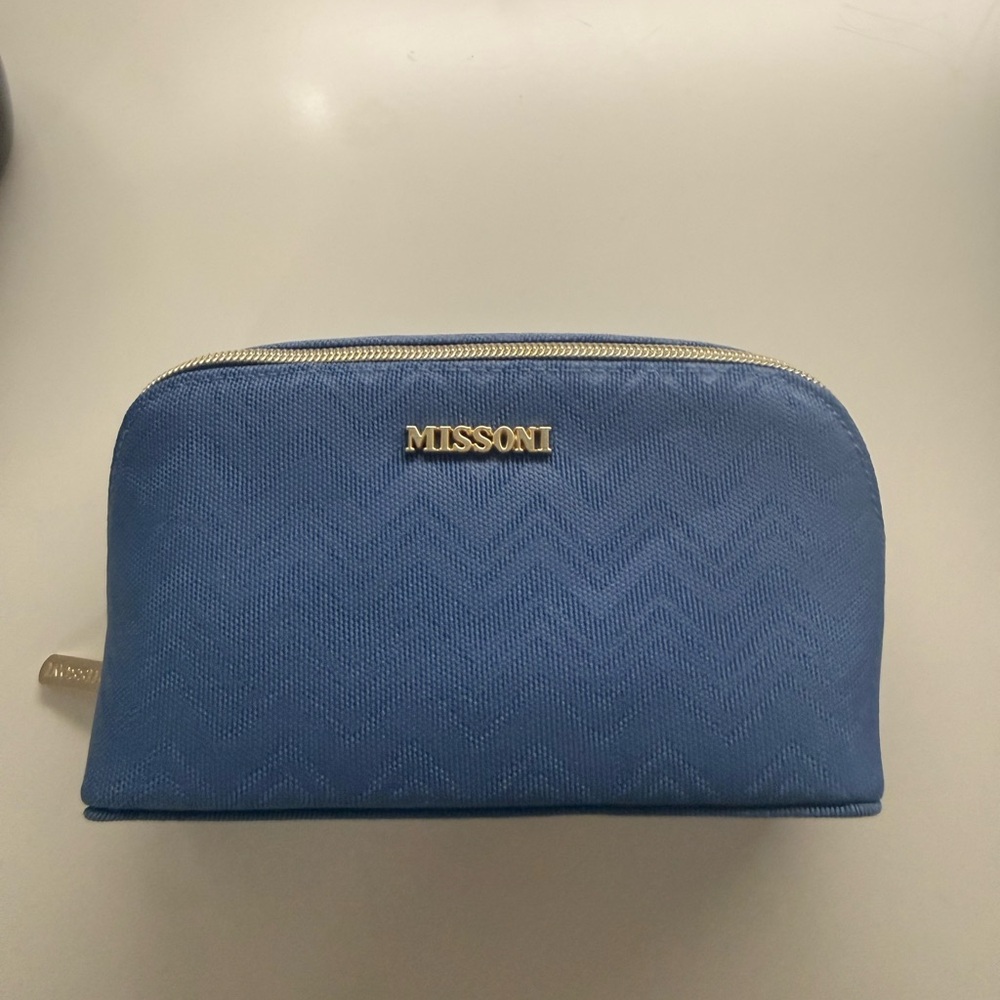 Missoni Light Blue Zigzag Pouch